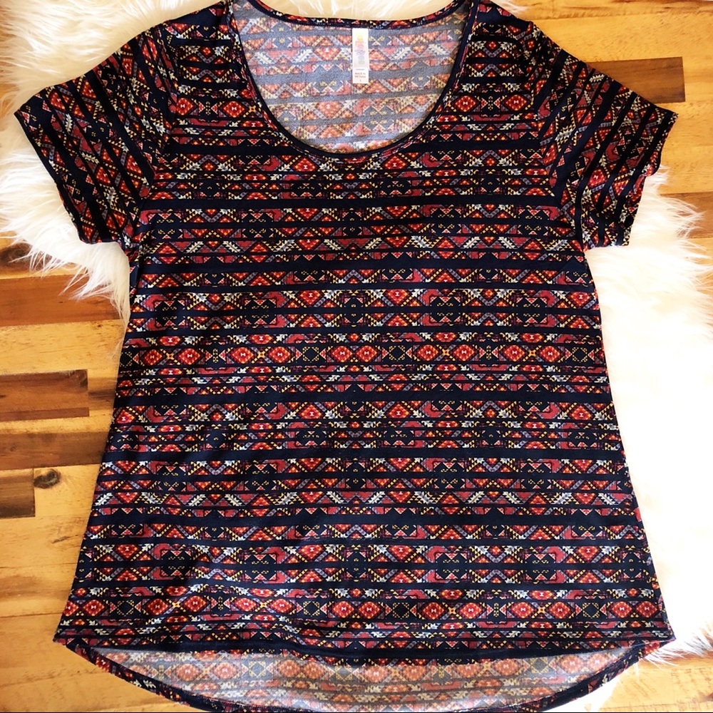 Aztec print Classic T LuLaRoe size L